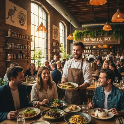 A lifestyle photograph illustrating Australian Indie Restaurants: A Global Culinary Takeover